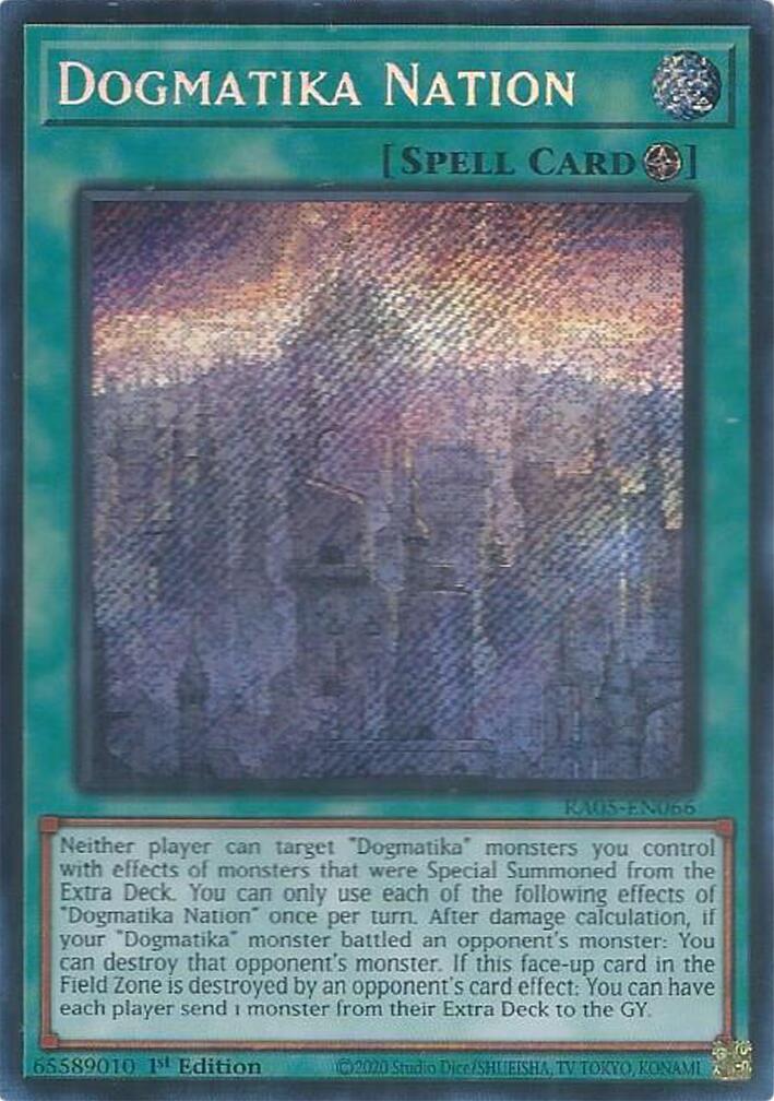 Dogmatika Nation (Secret Rare) [RA05-EN066] Secret Rare | Black Swamp Games