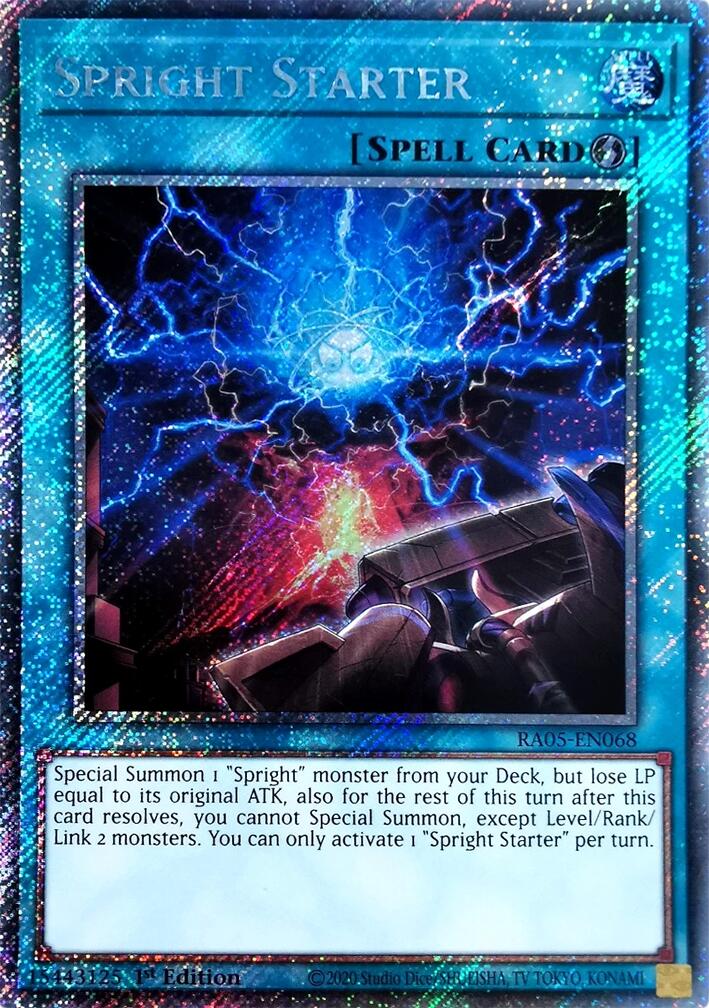 Spright Starter (Platinum Secret Rare) [RA05-EN068] Platinum Secret Rare | Black Swamp Games