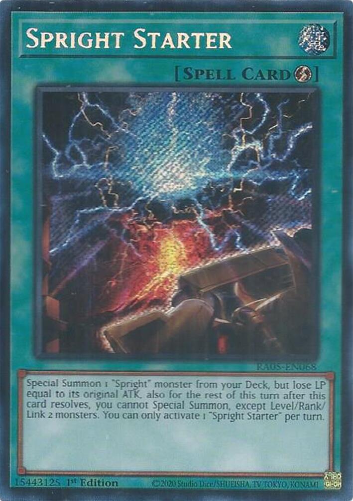 Spright Starter (Secret Rare) [RA05-EN068] Secret Rare | Black Swamp Games