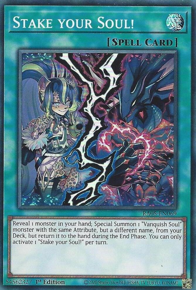 Stake your Soul! [RA05-EN069] Super Rare | Black Swamp Games