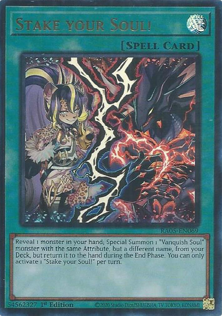 Stake your Soul! (Ultra Rare) [RA05-EN069] Ultra Rare | Black Swamp Games