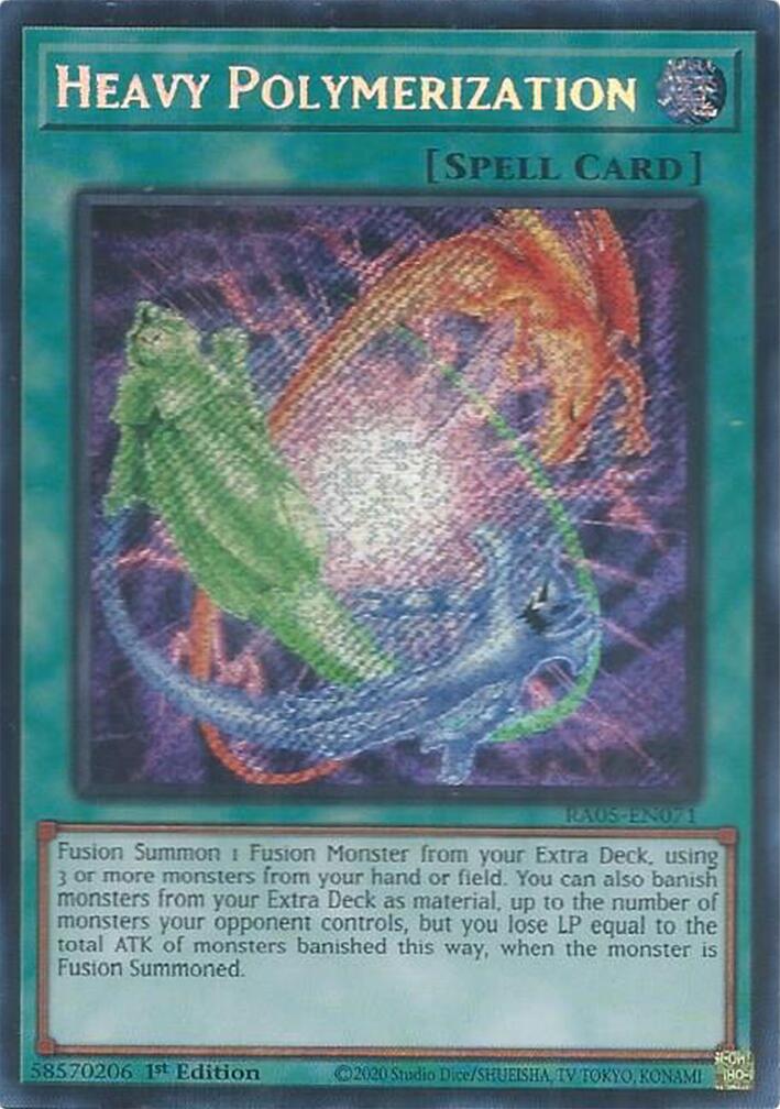 Heavy Polymerization (Secret Rare) [RA05-EN071] Secret Rare | Black Swamp Games