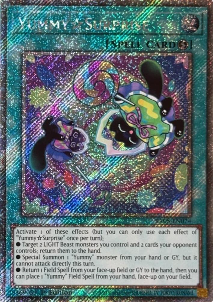 YummySurprise (Platinum Secret Rare) [RA05-EN074] Platinum Secret Rare | Black Swamp Games