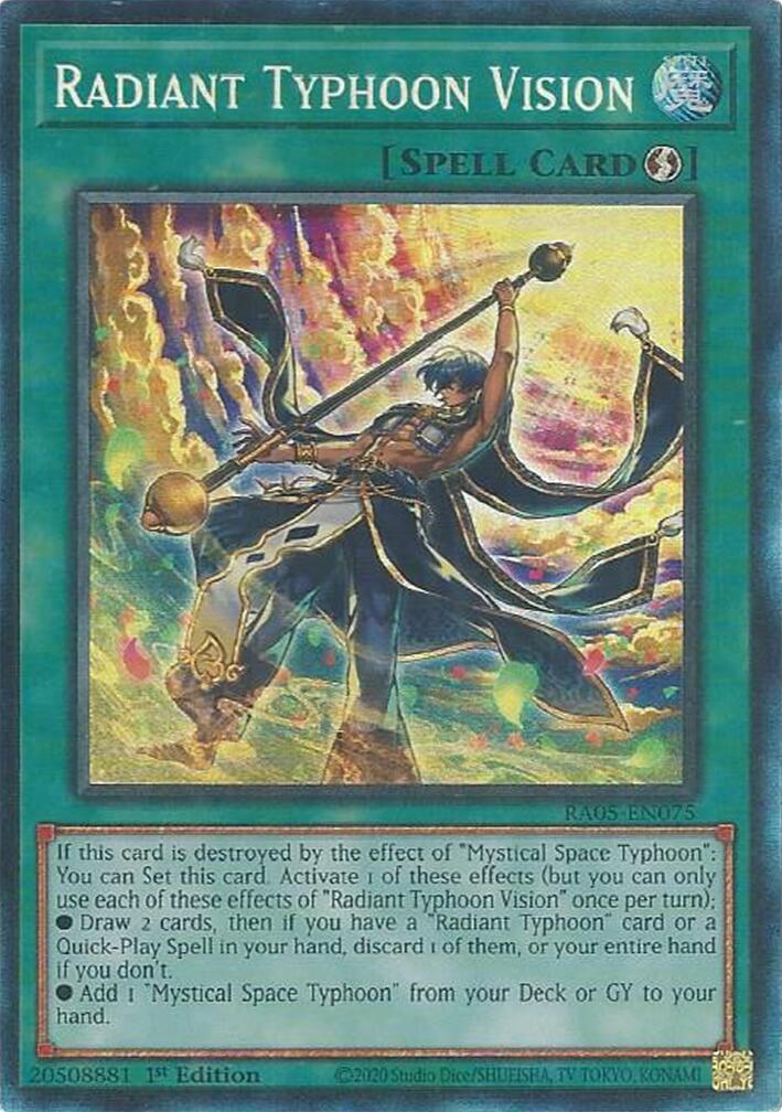 Radiant Typhoon Vision (Collector's Rare) [RA05-EN075] Collector's Rare | Black Swamp Games