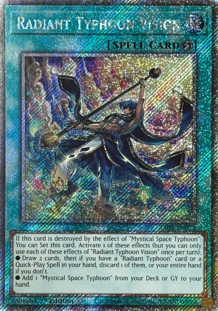Radiant Typhoon Vision (Platinum Secret Rare) [RA05-EN075] Platinum Secret Rare | Black Swamp Games