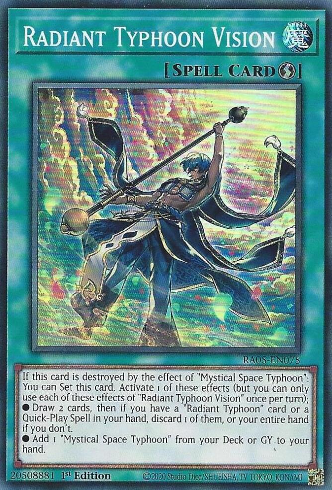 Radiant Typhoon Vision [RA05-EN075] Super Rare | Black Swamp Games