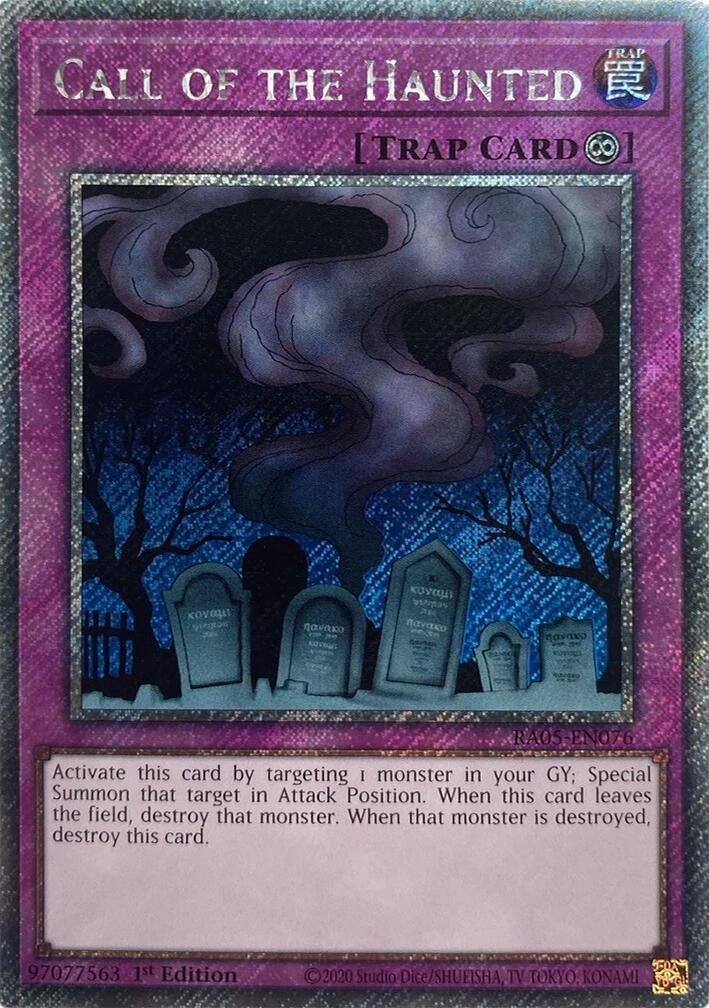 Call of the Haunted (Platinum Secret Rare) [RA05-EN076] Platinum Secret Rare | Black Swamp Games