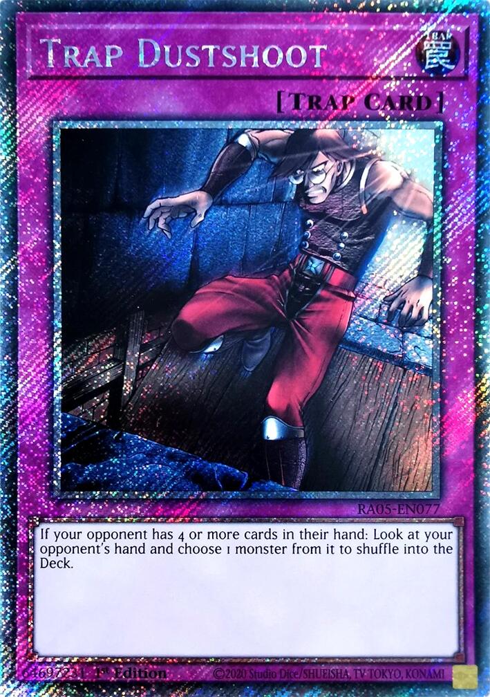 Trap Dustshoot (Platinum Secret Rare) [RA05-EN077] Platinum Secret Rare | Black Swamp Games
