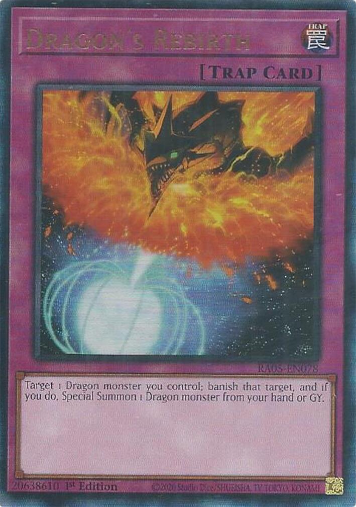 Dragon's Rebirth (Ultimate Rare) [RA05-EN078] Ultimate Rare | Black Swamp Games
