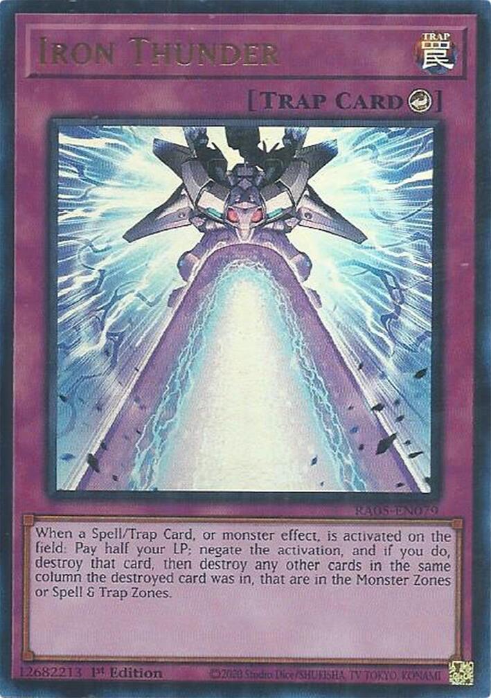 Iron Thunder (Ultra Rare) [RA05-EN079] Ultra Rare | Black Swamp Games