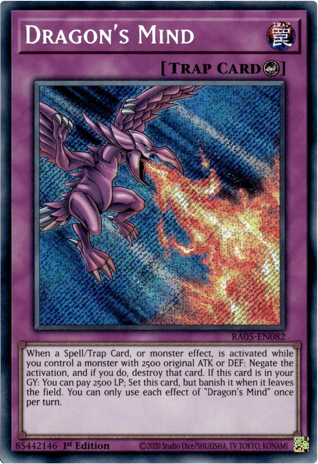 Dragon's Mind (Secret Rare) [RA05-EN082] Secret Rare | Black Swamp Games
