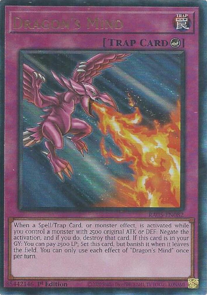 Dragon's Mind (Ultimate Rare) [RA05-EN082] Ultimate Rare | Black Swamp Games