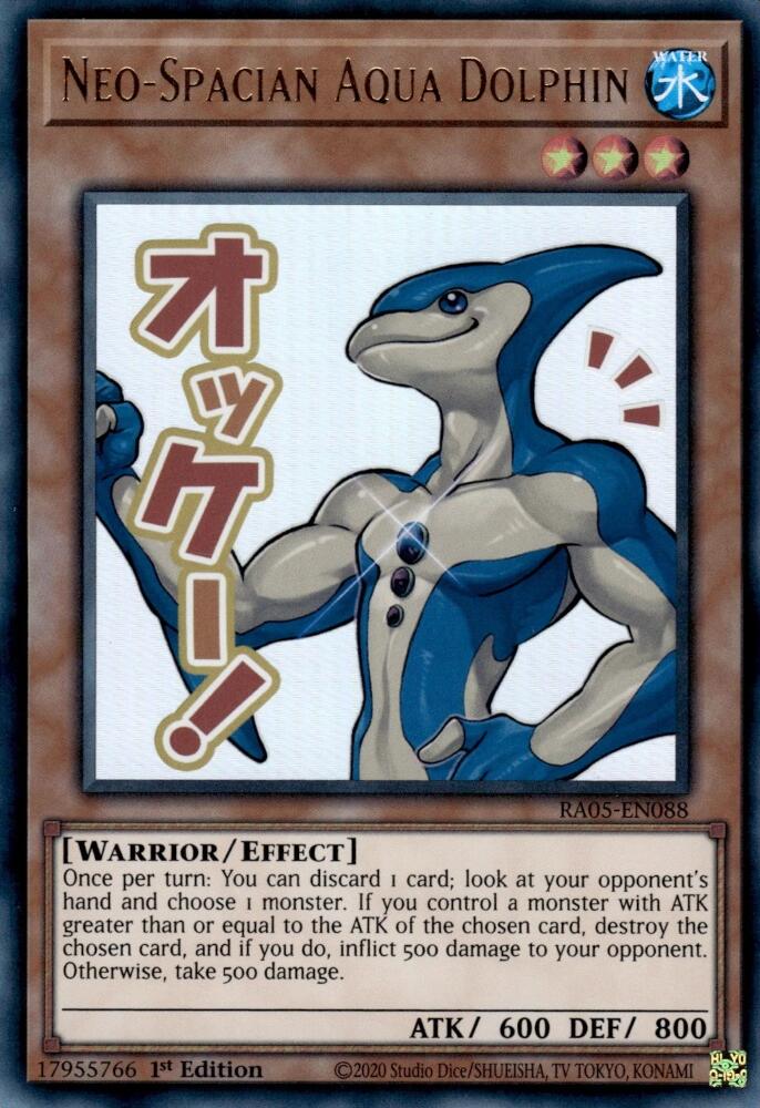 Neo-Spacian Aqua Dolphin [RA05-EN088] Ultra Rare | Black Swamp Games