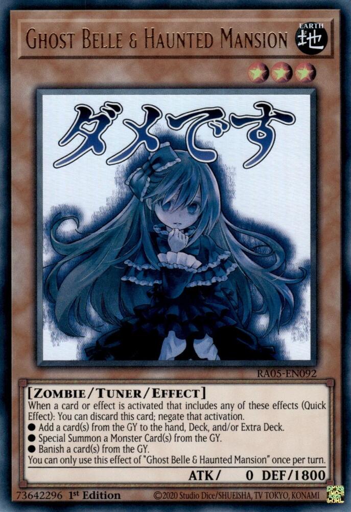 Ghost Belle & Haunted Mansion [RA05-EN092] Ultra Rare | Black Swamp Games