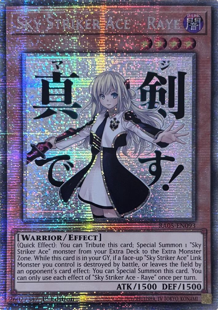 Sky Striker Ace - Raye (Starlight Rare) [RA05-EN093] Starlight Rare | Black Swamp Games