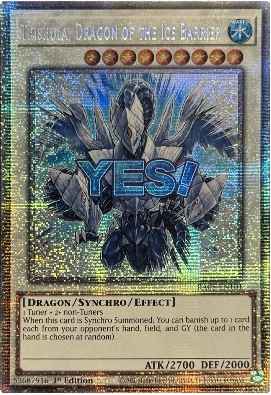 Trishula, Dragon of the Ice Barrier (Starlight Rare) [RA05-EN101] Starlight Rare | Black Swamp Games