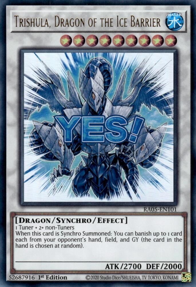 Trishula, Dragon of the Ice Barrier [RA05-EN101] Ultra Rare | Black Swamp Games