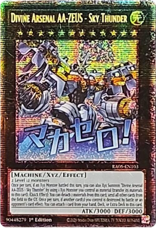 Divine Arsenal AA-ZEUS - Sky Thunder (Starlight Rare) [RA05-EN103] Starlight Rare | Black Swamp Games