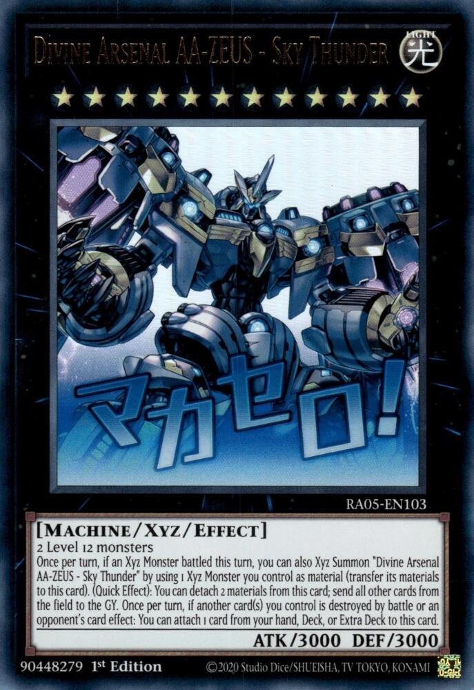 Divine Arsenal AA-ZEUS - Sky Thunder [RA05-EN103] Ultra Rare | Black Swamp Games
