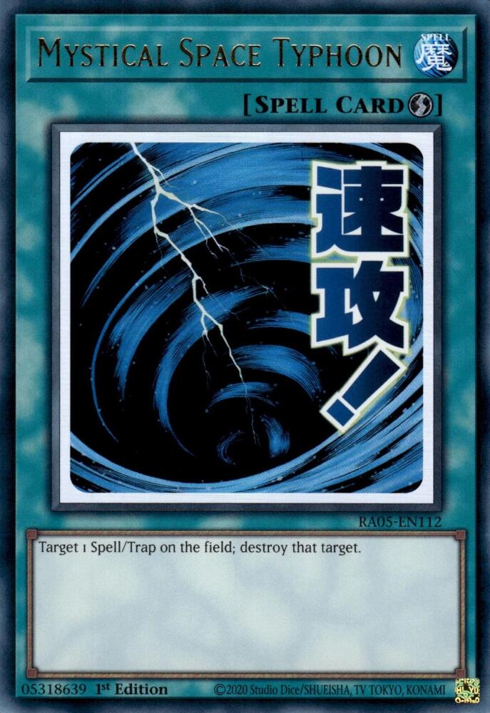 Mystical Space Typhoon [RA05-EN112] Ultra Rare | Black Swamp Games