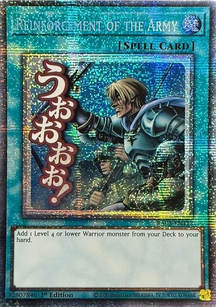 Reinforcement of the Army (Starlight Rare) [RA05-EN113] Starlight Rare | Black Swamp Games