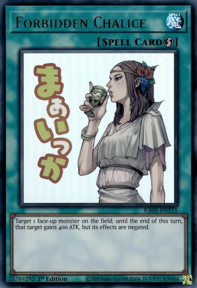 Forbidden Chalice [RA05-EN115] Ultra Rare | Black Swamp Games