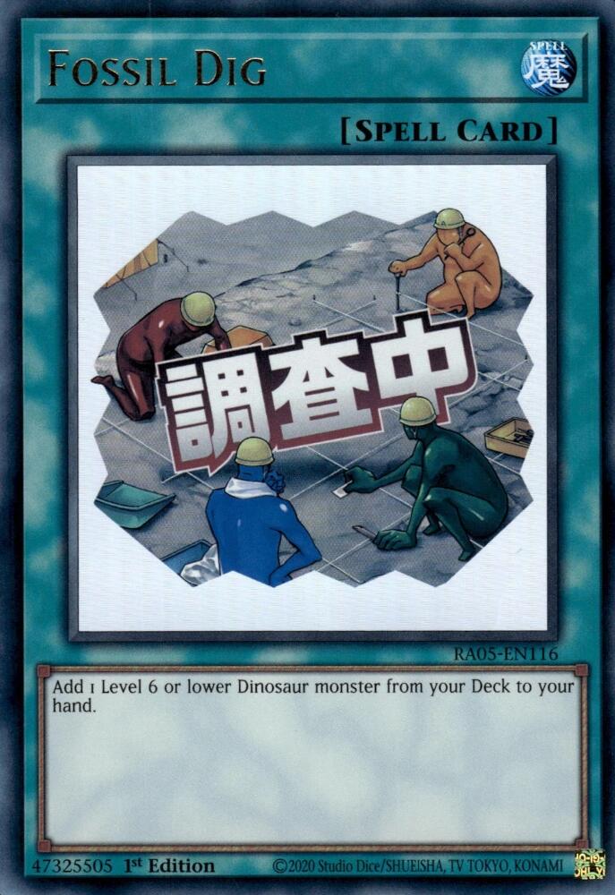 Fossil Dig [RA05-EN116] Ultra Rare | Black Swamp Games