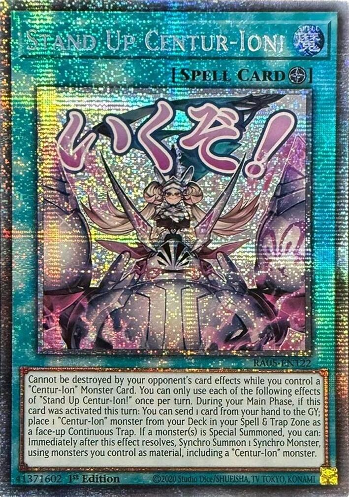Stand Up Centur-Ion! (Starlight Rare) [RA05-EN122] Starlight Rare | Black Swamp Games