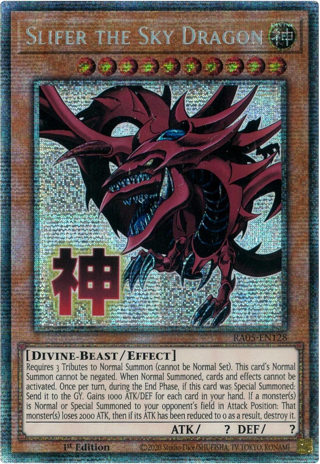 Slifer the Sky Dragon (Starlight Rare) [RA05-EN128] Starlight Rare | Black Swamp Games