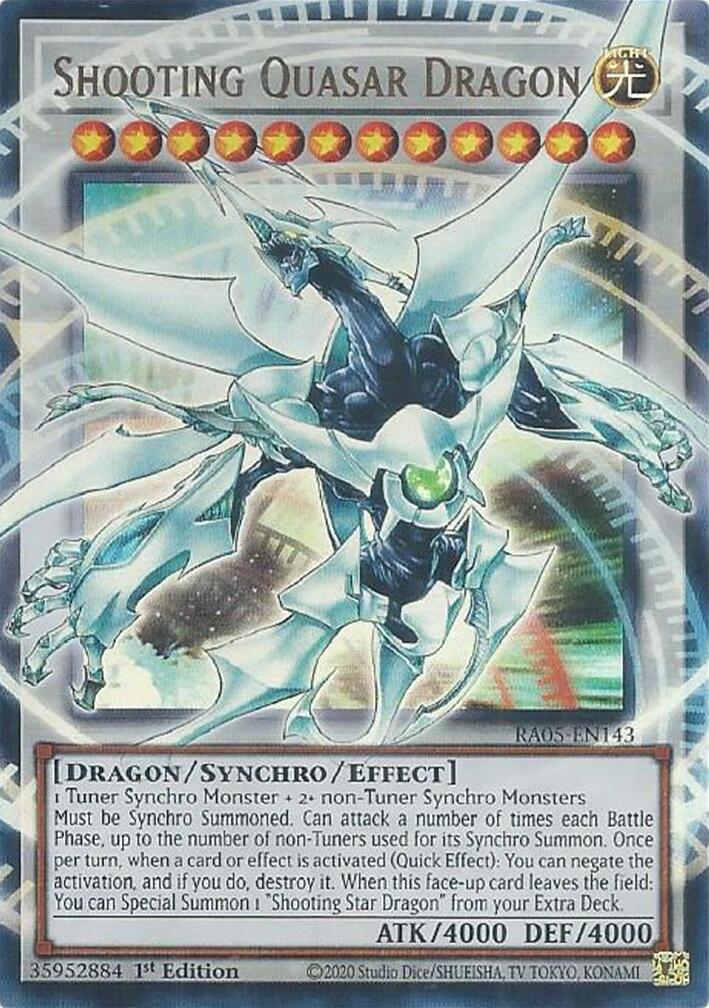 Shooting Quasar Dragon [RA05-EN143] Ultra Rare | Black Swamp Games