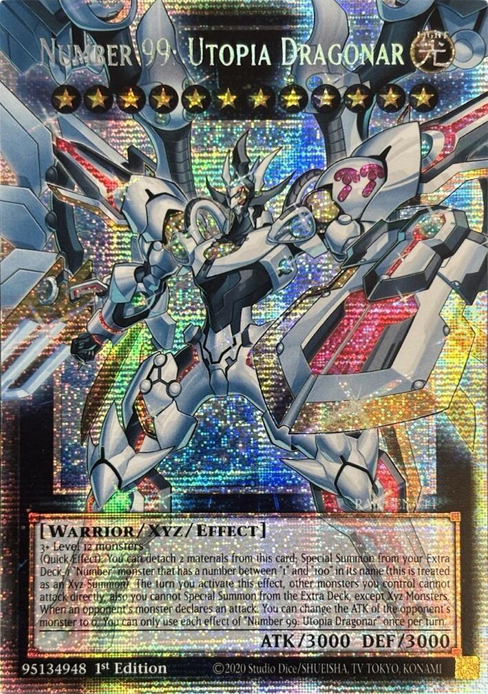 Number 99: Utopia Dragonar (Starlight Rare) [RA05-EN144] Starlight Rare | Black Swamp Games