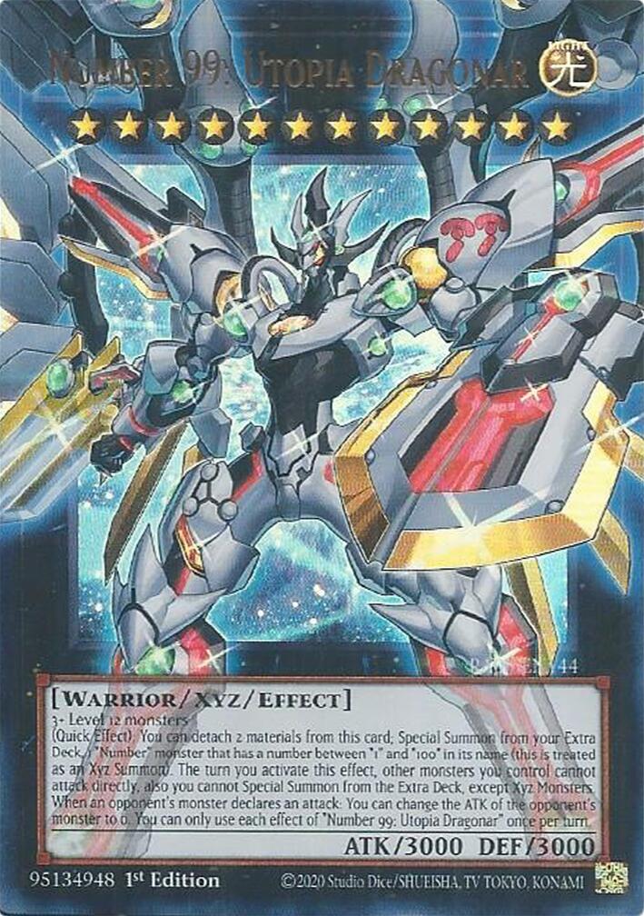 Number 99: Utopia Dragonar [RA05-EN144] Ultra Rare | Black Swamp Games