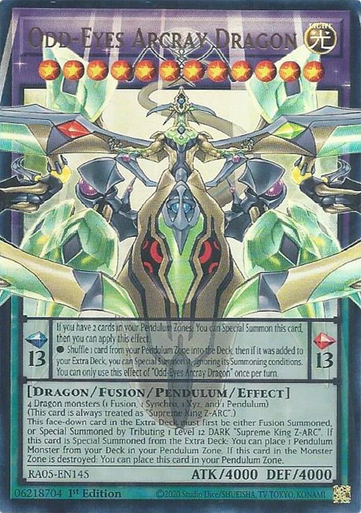 Odd-Eyes Arcray Dragon [RA05-EN145] Ultra Rare | Black Swamp Games