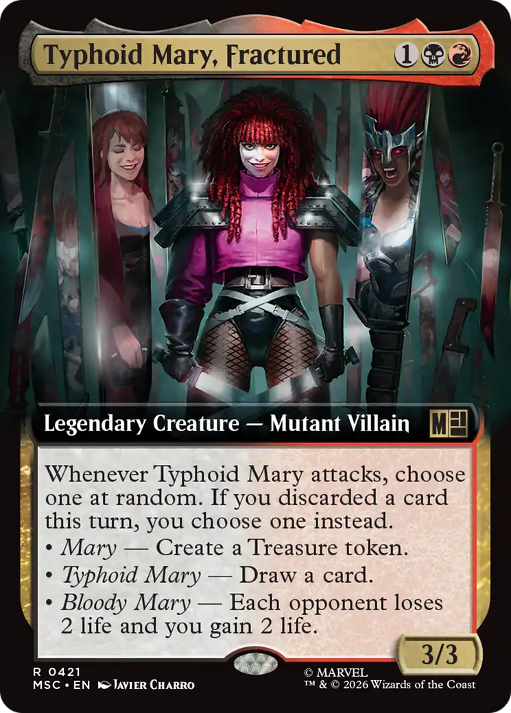 Typhoid Mary, Fractured (Extended Art) [Marvel Super Heroes Commander] | Black Swamp Games
