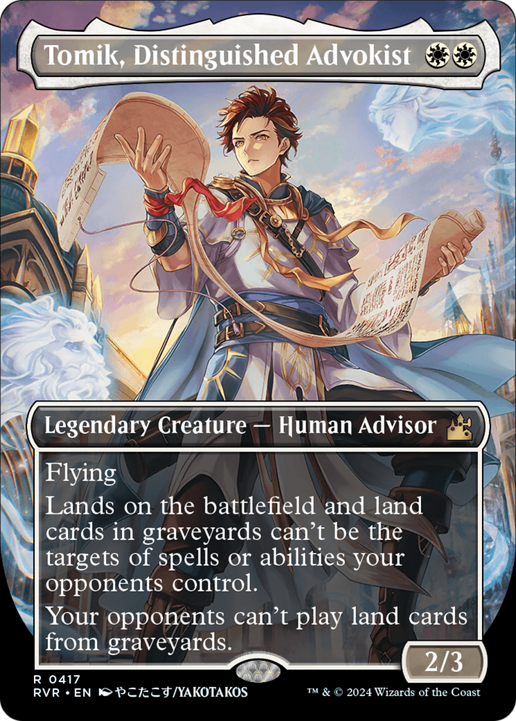 Tomik, Distinguished Advokist (Anime Borderless) [Ravnica Remastered] | Black Swamp Games