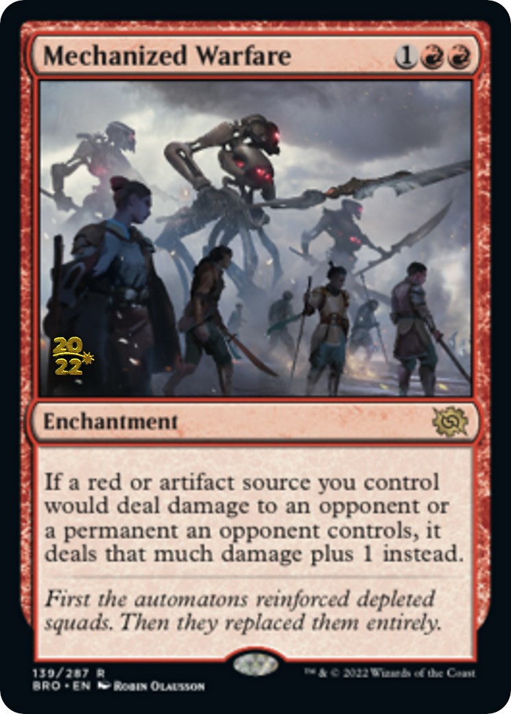 Mechanized Warfare [The Brothers' War Prerelease Promos] | Black Swamp Games