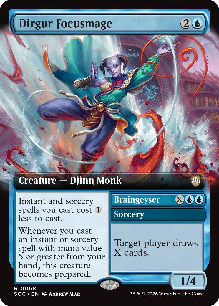 Dirgur Focusmage (Extended Art) [Secrets of Strixhaven Commander] | Black Swamp Games