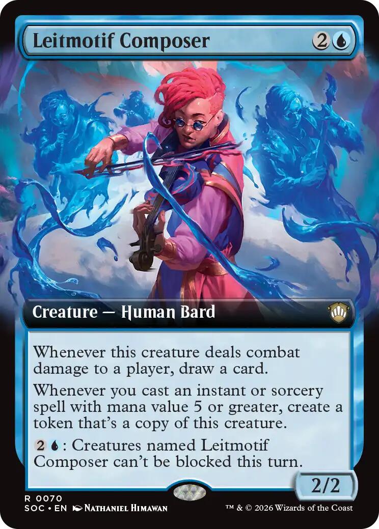 Leitmotif Composer (Extended Art) [Secrets of Strixhaven Commander] | Black Swamp Games