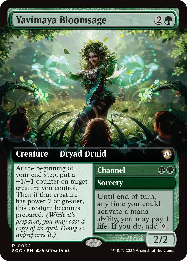 Yavimaya Bloomsage (Extended Art) [Secrets of Strixhaven Commander] | Black Swamp Games