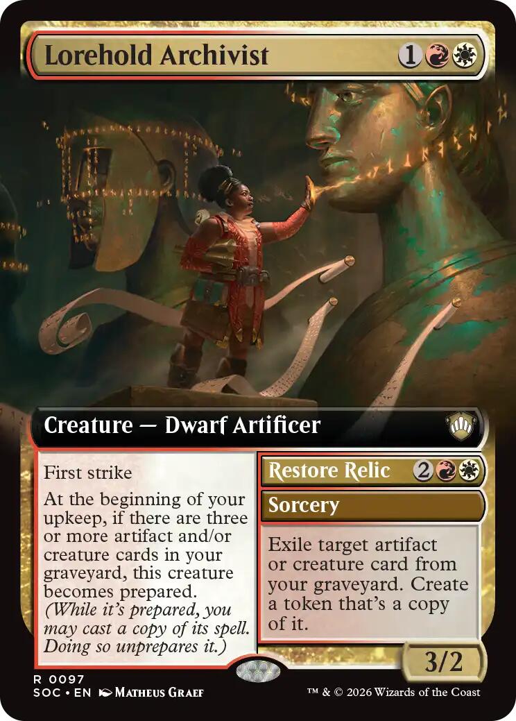 Lorehold Archivist (Extended Art) [Secrets of Strixhaven Commander] | Black Swamp Games