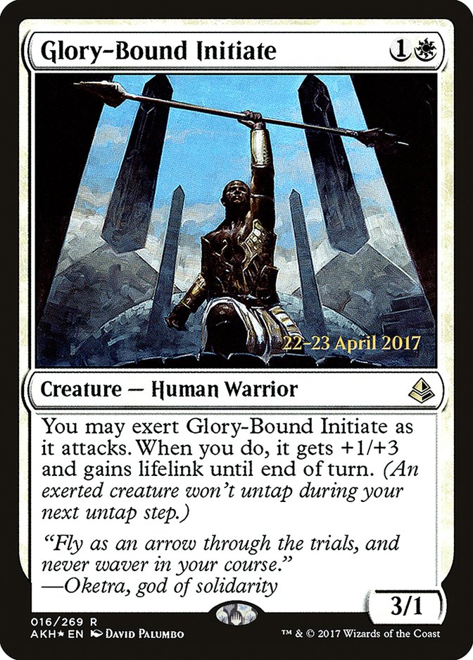 Glory-Bound Initiate [Amonkhet Prerelease Promos] | Black Swamp Games