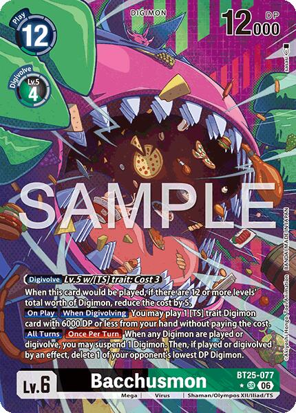 Bacchusmon [BT25-077] (Alternate Art) [Dual Revolution] | Black Swamp Games