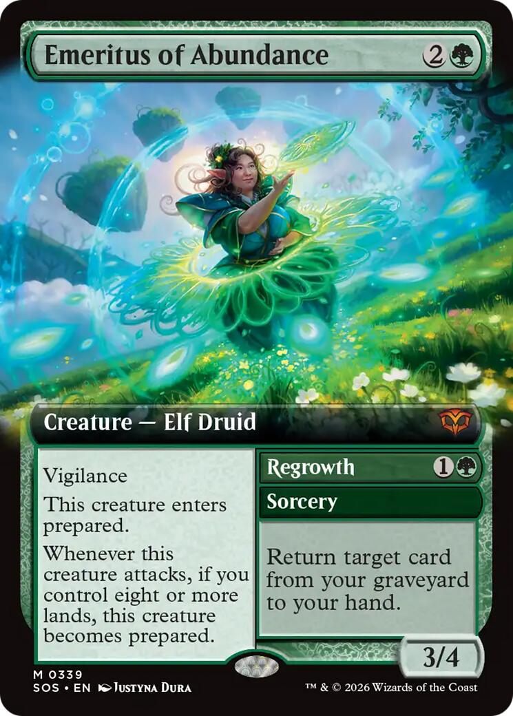 Emeritus of Abundance (Extended Art) [Secrets of Strixhaven] | Black Swamp Games