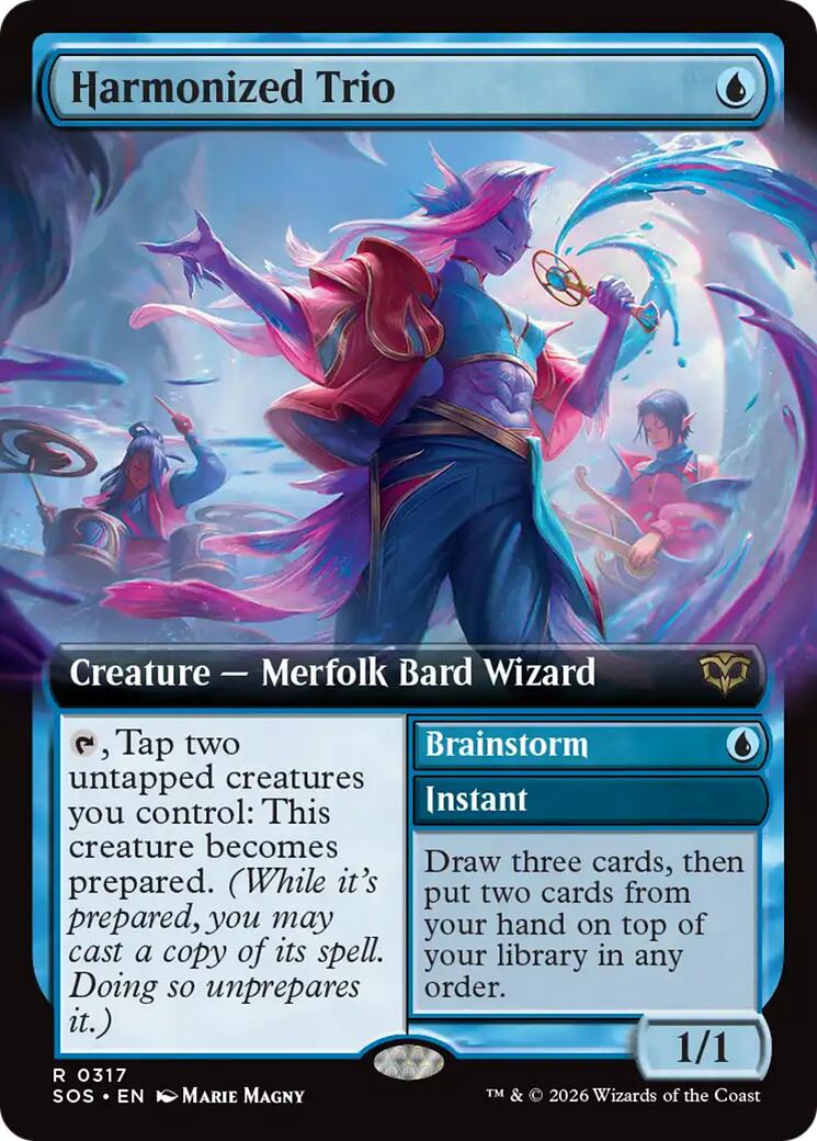 Harmonized Trio (Extended Art) [Secrets of Strixhaven] | Black Swamp Games