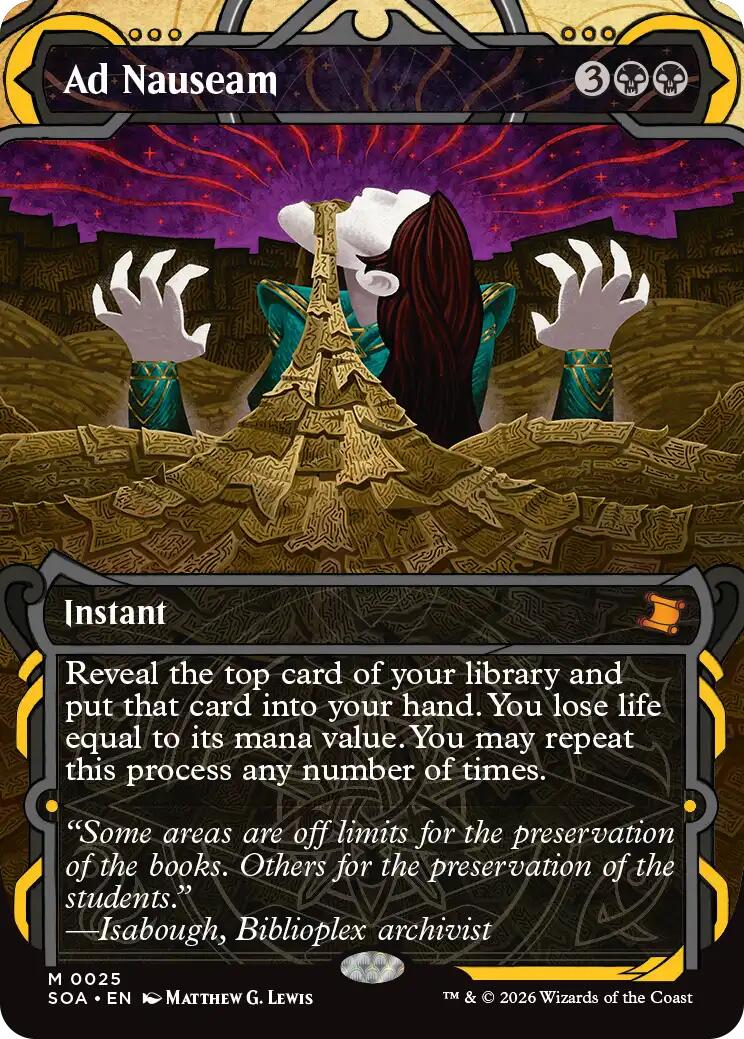 Ad Nauseam [Secrets of Strixhaven: Mystical Archive] | Black Swamp Games