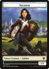 Elemental (003) // Soldier Double-Sided Token [Commander 2020 Tokens] | Black Swamp Games