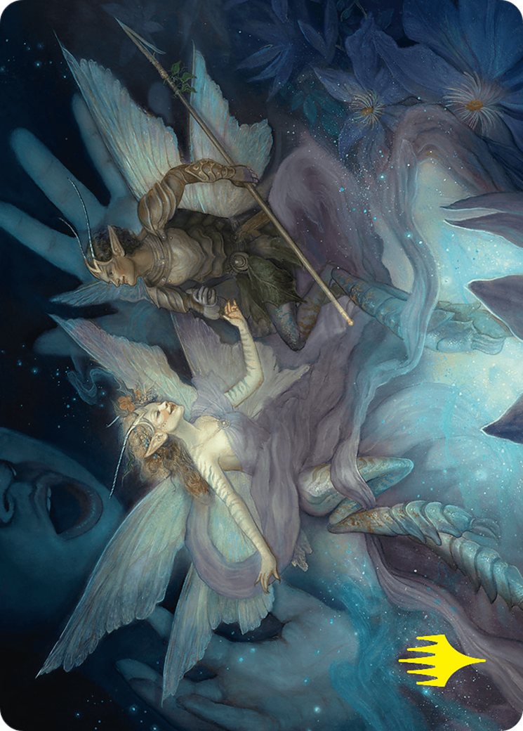 Faebloom Trick Art Card (6/54) (Gold-Stamped Signature) [Foundations Art Series] | Black Swamp Games