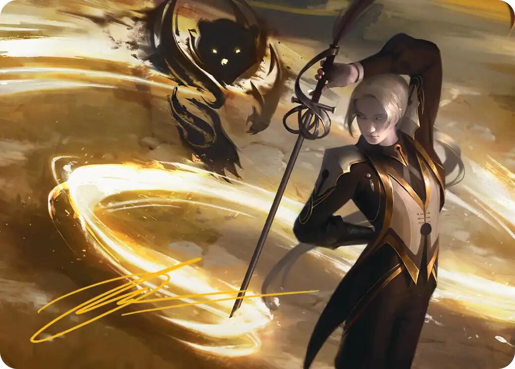 Rapier Wit Art Card (Gold-Stamped Signature) [Secrets of Strixhaven Art Series] | Black Swamp Games