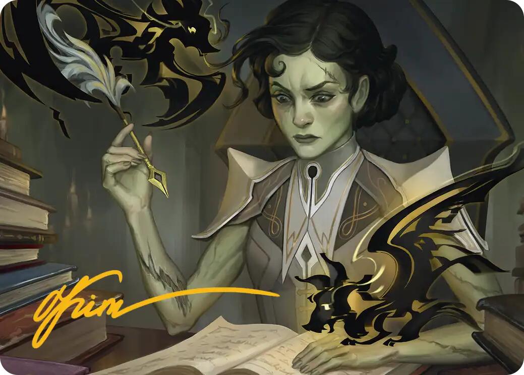 Eternal Student Art Card (Gold-Stamped Signature) [Secrets of Strixhaven Art Series] | Black Swamp Games