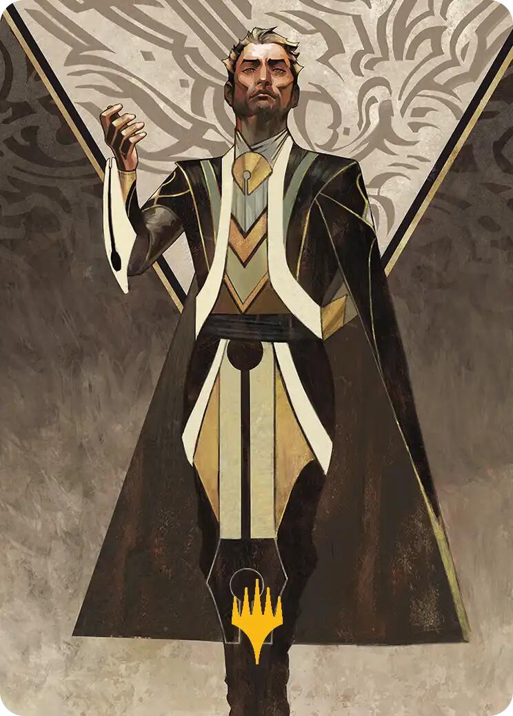 Ral Zarek, Guest Lecturer Art Card (Gold-Stamped Planeswalker Symbol) [Secrets of Strixhaven Art Series] | Black Swamp Games